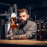 The Wine Savant SINGLE Set, Dumbbell Beer & Whiskey Glasses, Giant Lifting Beers 26oz Glass | Large Weightlifting to Scale Funny Beer Mug | For Men & Women Cool Beer Glasses Perfect, Gifts for Dad