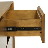Apollone Mid-Century 6-Drawer Dresser with Solid Wood Legs