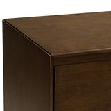Apollone Mid-Century 6-Drawer Dresser with Solid Wood Legs