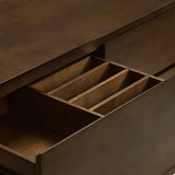 Apollone Mid-Century 6-Drawer Dresser with Solid Wood Legs