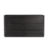 Silvius 6-Drawer Dresser-CHARCOAL