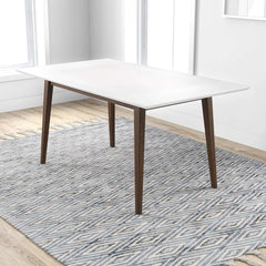 Levi Modern Style Solid Wood Rectangular Dining Kitchen Table