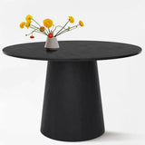 Dwen & Jules 46" Round Rattan Dining Table Set for 4 (5-Piece)