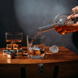 Large Display Whiskey & Wine Decanter with Antique Ship