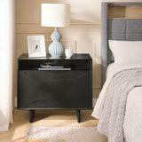Dan 28" Tall Modern Style Nightstand with Built-In Outlets(Optional Types)