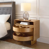 Dan 28" Tall Modern Style Nightstand with Built-In Outlets(Optional Types)