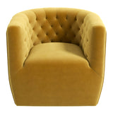 Delaney Gold Velvet Swivel Chair