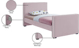 Dillard Velvet Upholstered Bed – Contemporary Elegance with Dark Espresso Legs for Stylish Bedrooms