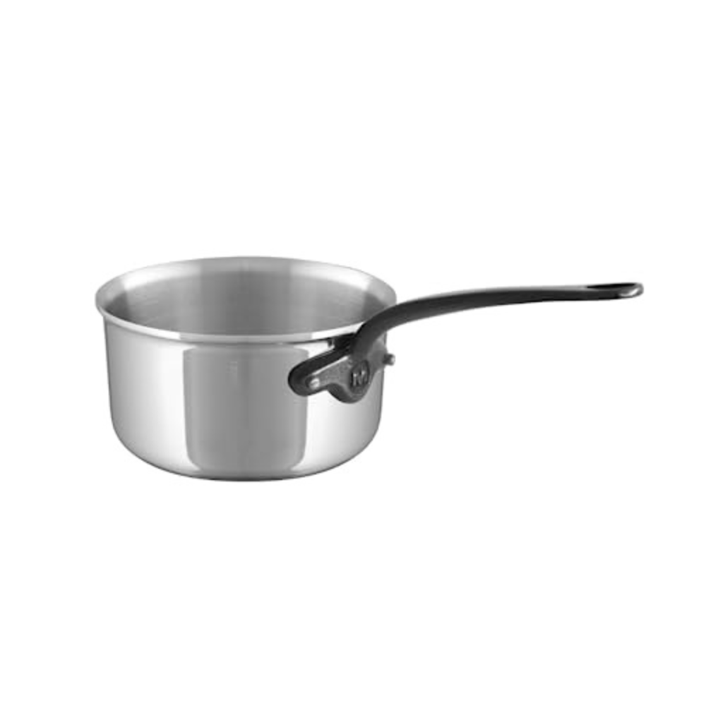 Mauviel M'COOK CI 5-Ply Sauce Pan With Cast Iron Handle, 1.2-Qt