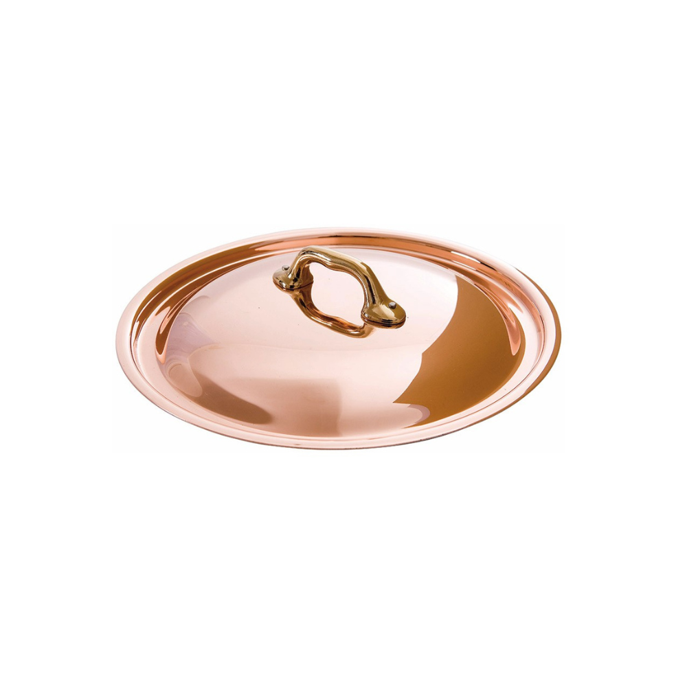 Mauviel M'Heritage 150 B Copper Lid With Brass Handle, 11.0-In