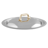Mauviel Stainless Steel Curved Lid With Brass Handle