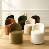 Doris Rolling Upholstered Dining Chair With Castors (Set of 6)