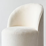 Doris Rolling Upholstered Dining Chair With Castors (Set of 4)