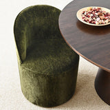 Doris Rolling Upholstered Dining Chair With Castors (Set of 2)