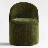 Doris Rolling Upholstered Dining Chair With Castors (1-Piece)