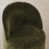 Doris Rolling Upholstered Dining Chair With Castors (Set of 4)