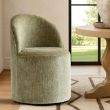 Doris Rolling Upholstered Dining Chair With Castors (Set of 4)