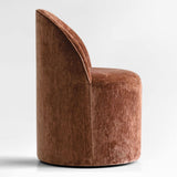 Doris Rolling Upholstered Dining Chair With Castors (Set of 2)