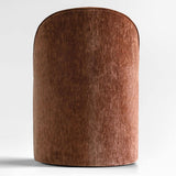 Doris Rolling Upholstered Dining Chair With Castors (1-Piece)