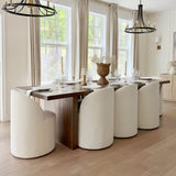 Doris Rolling Upholstered Dining Chair With Castors (Set of 4)