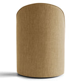 Doris Rolling Upholstered Dining Chair With Castors (1-Piece)