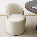 Doris Rolling Upholstered Dining Chair With Castors (Set of 6)