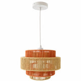 Dorset Pendant Lamp - White and Natural/Terracotta