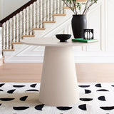 Dwen 35" Modern Round Pedestal Dining Table