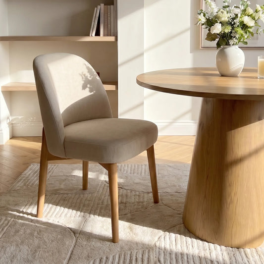 Dwen & Havana 35" Modern Round Dining Table Set for 2 (3-Piece)