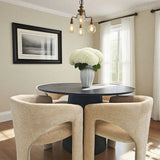 Khloe Modern Chenille Dining Chair with Arms (Set of 6)
