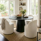 Dwen & Doris 46" Round Dining Table Set for 4 (5-Piece)