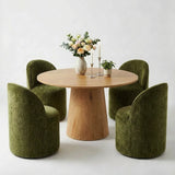 Dwen & Doris 46" Round Dining Table Set for 4 (5-Piece)
