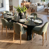 Dwen & Havana 79" Oval Dining Table Set for 6 (7-Piece)