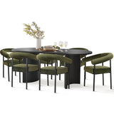Dwen & New York 79" Oval Dining Table Set for 6 (7-Piece)