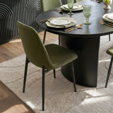 Dwen & Oslo 79" Oval Dining Table Set for 6 (7-Piece)