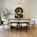 Dwen & New York 79" Oval Dining Table Set for 6 (7-Piece)