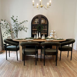 Dwen 79" Modern Large Oval Dining Table