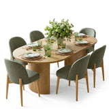 Dwen & Havana 79" Oval Dining Table Set for 6 (7-Piece)