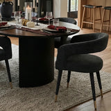 Dwen & Anna 79" Oval Dining Table Set for 6 (7-Piece)
