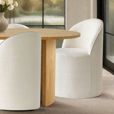 Dwen & Doris 79" Natural Oval Dining Table Set for 6 (7-Piece)