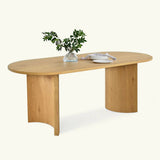 Dwen & Nice 79" Oval Dining Table Set for 6 (7-Piece)
