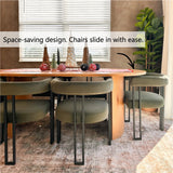Dwen & Mia 79" Oval Dining Table Set for 6 (7-Piece)