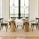 Dwen 47"-65"-83" Extendable Oval Dining Table – 3-in-1 Design