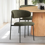 Dwen & Merida 46" Modern Round Dining Table Set for 4 (5-Piece)