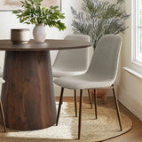 Dwen & Oslo 46" Modern Round Dining Table Set for 4 (5-Piece)