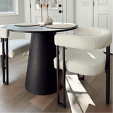 Dwen 35" Modern Round Pedestal Dining Table