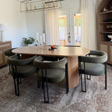 Dwen & Mia 79" Oval Dining Table Set for 6 (7-Piece)