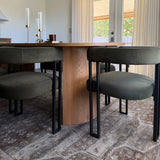 Mia Velvet Dining Chair with Arms (Set of 2)
