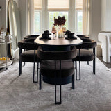 Dwen & Mia 79" Oval Dining Table Set for 6 (7-Piece)
