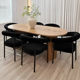 Dwen & New York 79" Oval Dining Table Set for 6 (7-Piece)